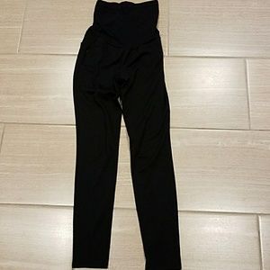 Black Motherhood Maternity full panel pants in XS